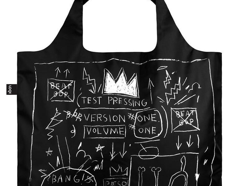 Nákupná taška LOQI Museum, Basquiat – Crown