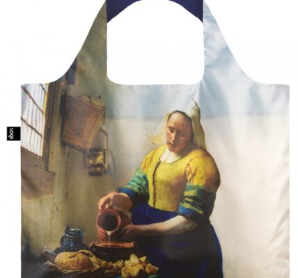 Nákupná taška LOQI Museum, Vermeer – The Milkmaid with Irma Boom