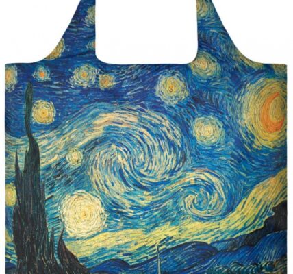 Nákupná taška LOQI Museum, Van Gogh – The Starry Night