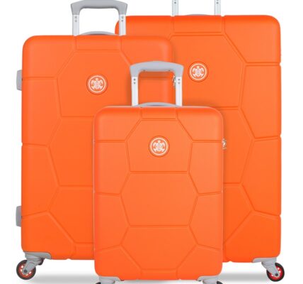 SUITSUIT TR-1249/3 Caretta Vibrant Orange – súprava 3 kufrov