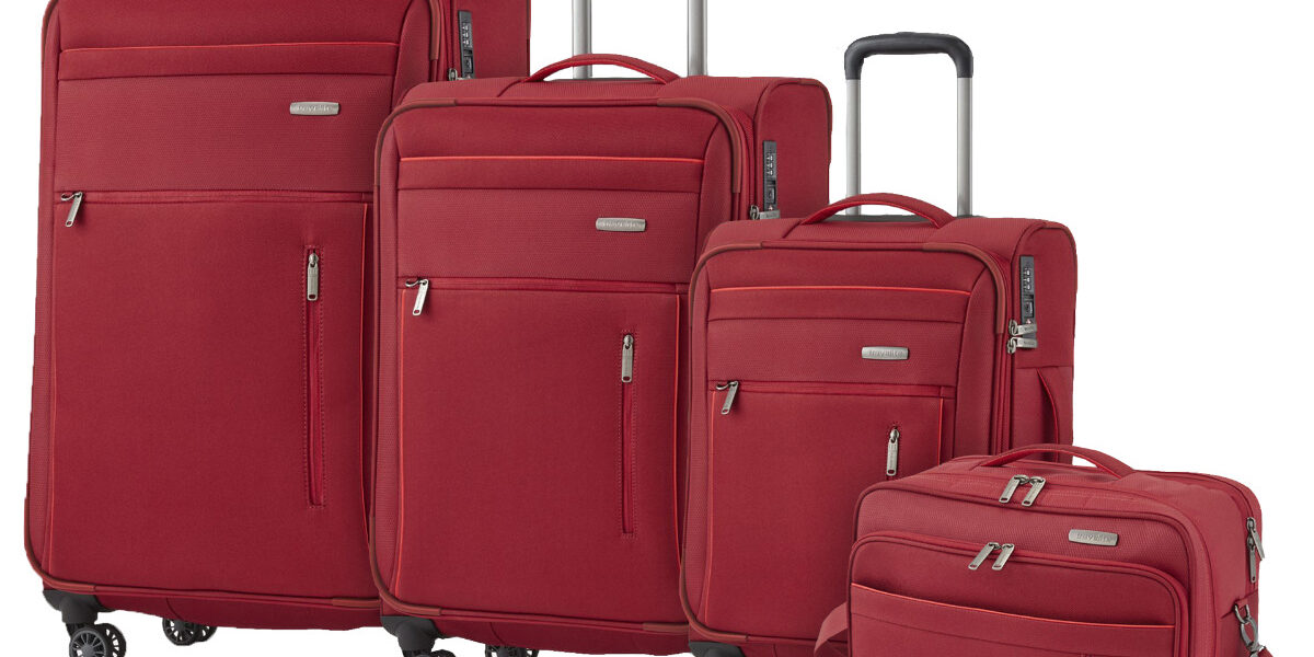 Travelite Capri 4w S,M,L Red – súprava 3 kufrov + BB