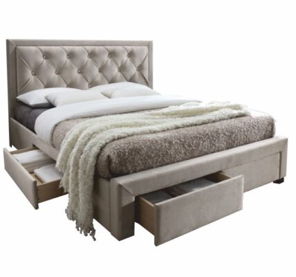 Tempo Kondela Manželská posteľ, sivohnedá, 180×200, OREA