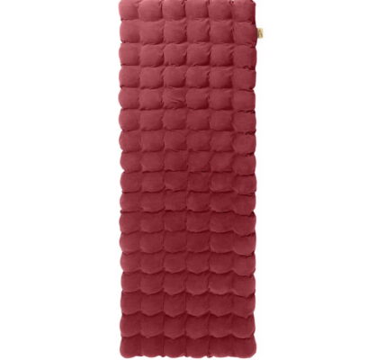 Červený relaxačný masážny matrac Linda Vrňáková Bubbles, 65 × 200 cm