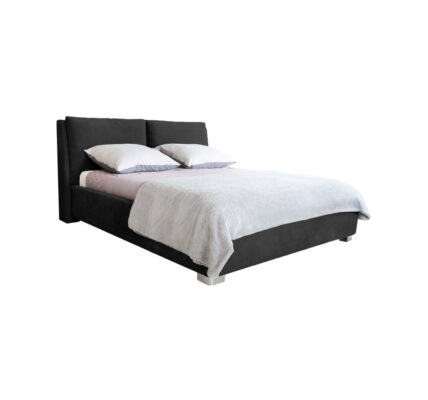 Čierna dvojlôžková posteľ Mazzini Beds Vicky, 180 × 200 cm