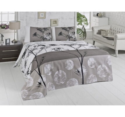 Prikrývka cez posteľ Belezza Grey, 160 x 230 cm