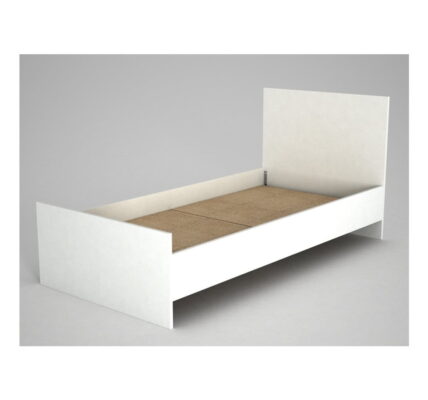 Biela jednolôžková posteľ Ratto Ernest, 195 × 95 cm