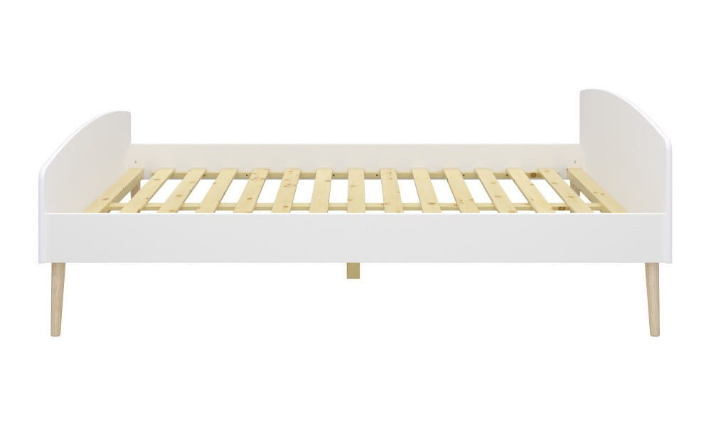 Krémovo-biela jednolôžková posteľ Steens Soft Line, 140 × 200 cm