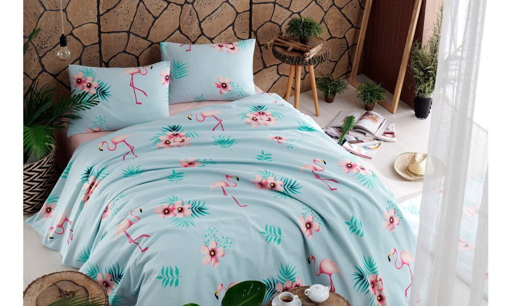 Bavlnená prikrývka cez posteľ Russno Lumino, 200 × 235 cm