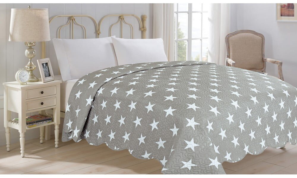 Prikrývka cez posteľ JAHU Collection STARS, 220 × 240 cm