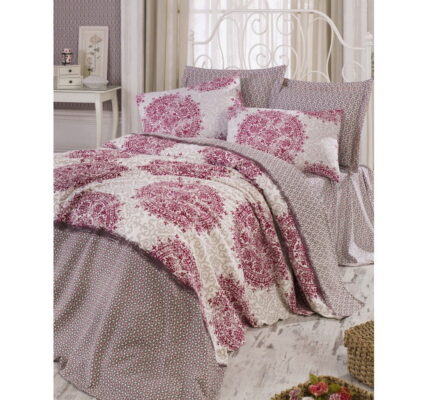 Ľahká prešívaná bavlnená prikrývka cez posteľ Ramido Luna, 140 × 200 cm