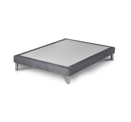 Sivá posteľ boxspring Stella Cadente Maison Syrius Forme, 140 × 200 cm