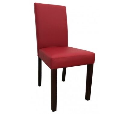 jedálenská stolička Rudy, červená ekokoža