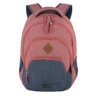 Travelite Basics Backpack Melange Red/navy