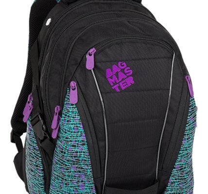 Bagmaster Bag 8 C Black/white/violet