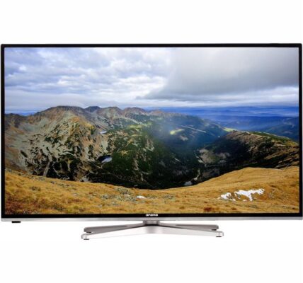Televízor Orava LT-1095 čierna/strieborná (A211SA… TV s rozlišením Full HD (1920×1080), úhlopříčka 109 cm, DVB-C/S2/T/T2 (H.265) – certifikováno ČRa