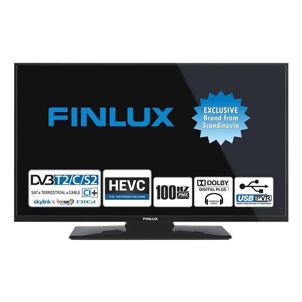 Televízor Finlux 32FHC4660 čierna… TV s rozlišením HD ready (1366×768), úhlopříčka 82 cm, DVB-C/S2/T2 (H.265) – certifikováno ČRa, 100 Hz FMX, PVR,