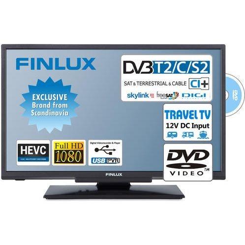 Televízor Finlux 22Fdmc4760 čierna… TV s rozlišením Full HD (1920×1080), úhlopříčka 56 cm, DVB-C/S2/T/T2 (H.265) – certifikováno ČRa, 1x HDMI, 1x US