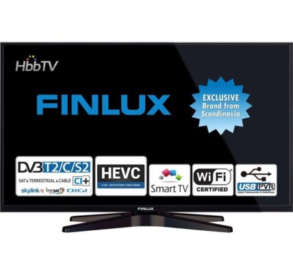 Televízor Finlux 32FHC5660 čierna… TV s rozlišením HD ready (1366×768), úhlopříčka 82 cm, DVB-C/S2/T2 (H.265) – certifikováno ČRa, Wi-Fi, Smart TV –