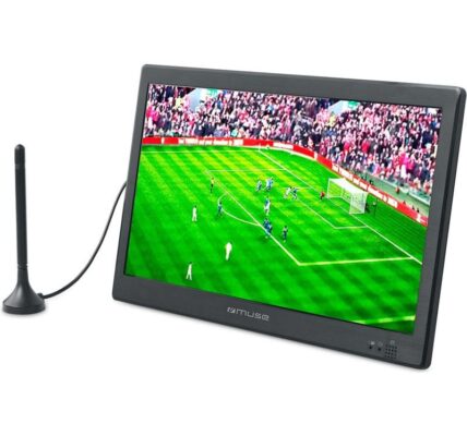 Televízor Muse M-335TV, prenosná čierny… TV s rozlišením 10,1″ (25,65 cm), DVB-T2 (H.265), USB, HDMI, AV výstup, sluchátkový výstup, EPG, automobilo