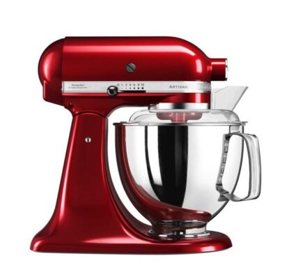 Kuchynský robot KitchenAid Artisan 5Ksm175pseca červen… Multifunkční kuchyňský robot, celokovová konstrukce, planetární systém mixování, nerezová mí