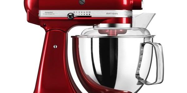 Kuchynský robot KitchenAid Artisan 5Ksm175pseca červen… Multifunkční kuchyňský robot, celokovová konstrukce, planetární systém mixování, nerezová mí
