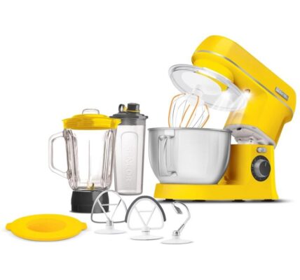 Kuchynský robot Sencor STM 3756YL žlt… Příslušenství NutriBlender s pohodlnou nádobou na pití, 2 NutriSmart programy, speciální FLEXI šlehač a FLEXI