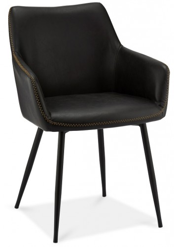 Jedálenská stolička Zalea čierna