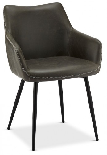 Jedálenská stolička Zalea sivá, čierna