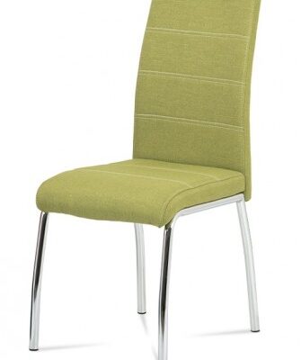 Jedálenská stolička Gasela zelená/chróm