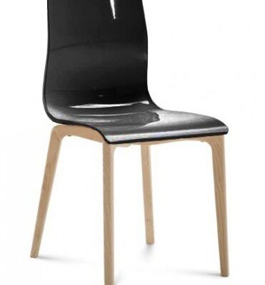 Jedálenská stolička Gel-l čierna