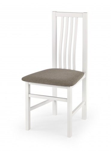 Jedálenská stolička Pawel hnedá, biela