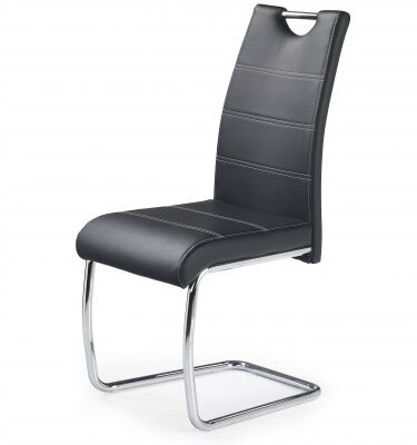 K211 – Jedálenská stolička (čierna, strieborná)