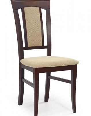 Jedálenská stolička Konrad béžová, orech