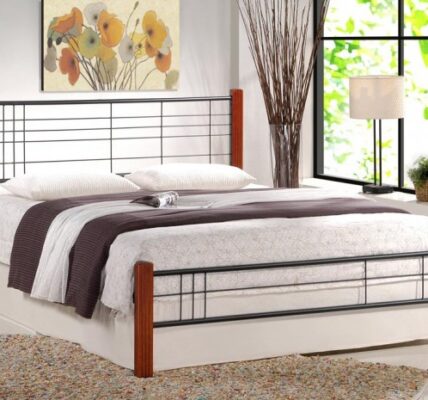 Kovová posteľ Vera 160×200, vrátane roštu, bez matracov