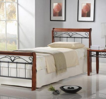 Kovová posteľ Verona 90×200, vrátane roštu, bez matracov