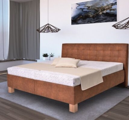 Čalúnená posteľ Victoria 180×200, vr. matraca, pol. roštu a ÚP