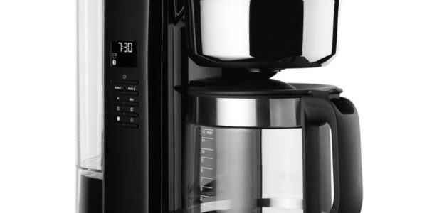 Kávovar KitchenAid 5Kcm1209eob čierny… 1,7l překapávací kávovar na 12 šálků s 29 spirálovými tryskami a programovatelnou nahřívací deskou.