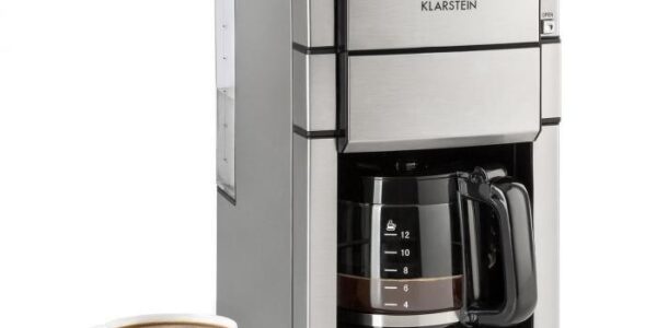 Kávovar Klarstein Aromatica X nerez… Integrovaný mlýnek, časovač, funkce Aroma, LED displej.