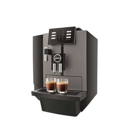 Espresso Jura X6… Profesionální kávovar, 12 druhů nápojů, pro vysokou zátěž, programovatelná teplota horké vody.