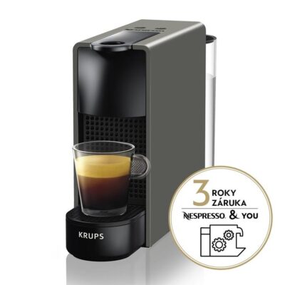 Espresso Krups Nespresso Essenza mini XN110B10… Kávovar na kapsle tlak 19bar, rychlé nahřátí již za 25 s.
