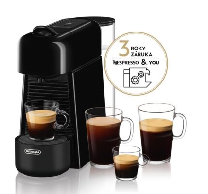 Espresso DeLonghi Nespresso Essenza Plus EN200.B čierne… Kávovar na kapsle, tlak 19bar, rychlé nahřátí již za 25 s.