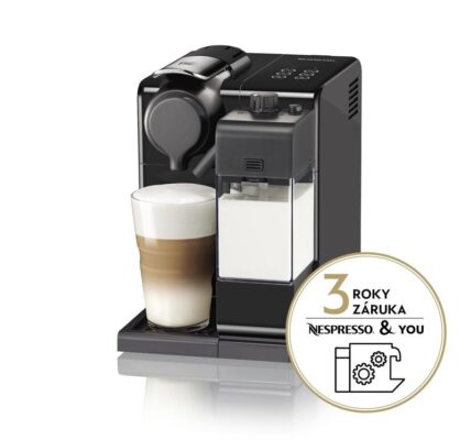 Espresso DeLonghi Nespresso Lattissima Touch EN560.B čierne… Kávovar na kapsle tlak 19bar, rychlé nahřátí již za 25 s, patentovaný systém De’Longhi