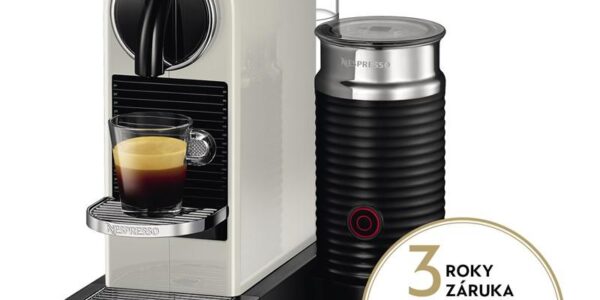 Espresso DeLonghi Nespresso CitiZ&Milk EN267.WAE biele… Kávovar na kapsle tlak 19bar, rychlé nahřátí již za 25 s, integrované Aeroccino na přípravu
