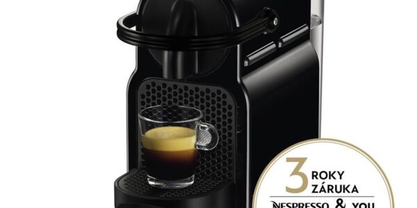 Espresso DeLonghi Nespresso Inissia EN80B čierne… Kávovar na kapsle tlak 19bar, připraven k použití za 25 vteřin, funkce FLOW STOP: automatické a pr