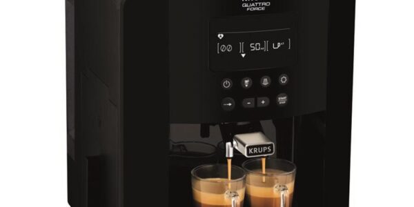Espresso Krups Essential EA817010 čierne… Espresso a velká káva profesionální kvality, intuitivní ovládání s extra velkým LCD displejem, paměťový re