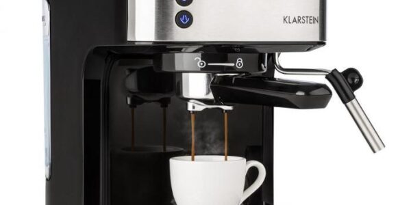 Espresso Klarstein BellaVita Espresso strieborn… Tlak 20 barů, Perfect Temperature System, technologie One Touch Control.