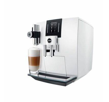 Espresso Jura Piano White J6 (436424… J6 nabízí 13 různých specialit, mlýnek Aroma G3, impulzní extrakční proces.