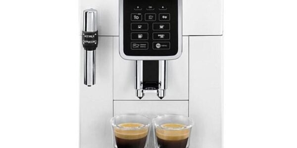 Espresso DeLonghi Dinamica Ecam 350.35W biele… Nová řada automatických kávovarů Dinamica zaujme skvělým designem, dotykovým ovládacím panelem s disp