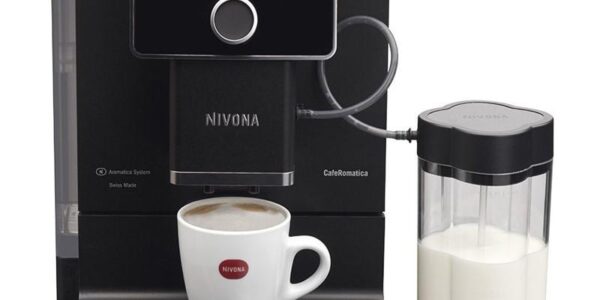 Espresso Nivona CafeRomatica 960 čierne… Tlak 15 bar, velký dotykový 5“ displej, Aroma Balance Systém, tichý mlýnek, integrované bluetooth pro poho