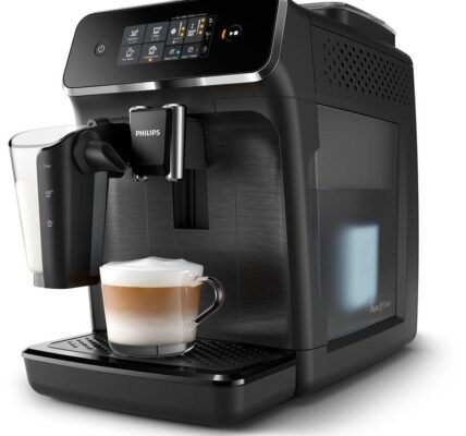 Espresso Philips EP2230/10 čierne… 3 druhy kávových nápojů včetně cappuccina jedním stisknutím tlačítka; možnost mleté kávy; možnost přípravy 2 šálk